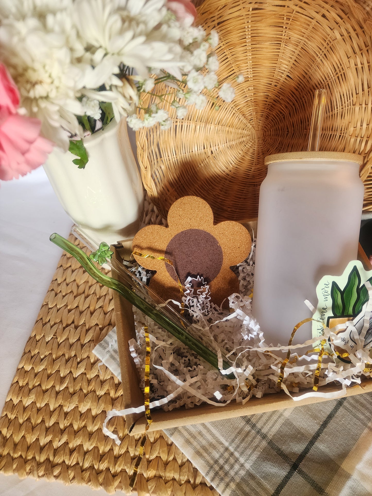 Mystery Gift Basket with a 18oz Beer Glass