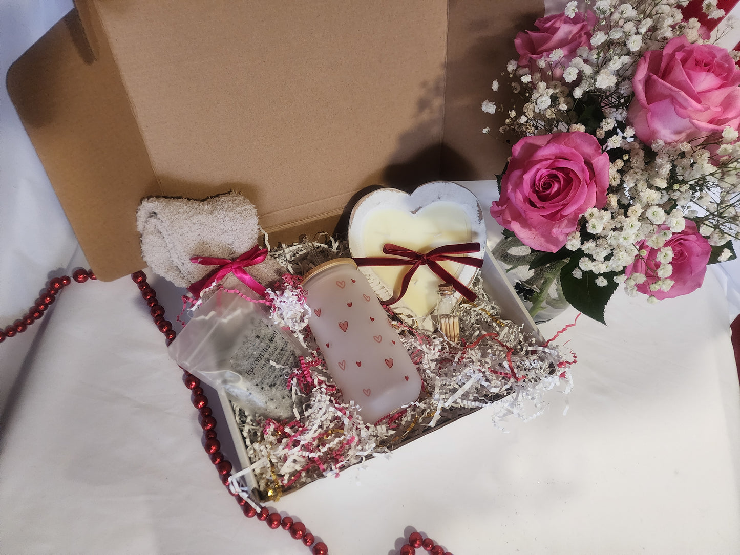 Comfort & Care Gift Basket with Hearts