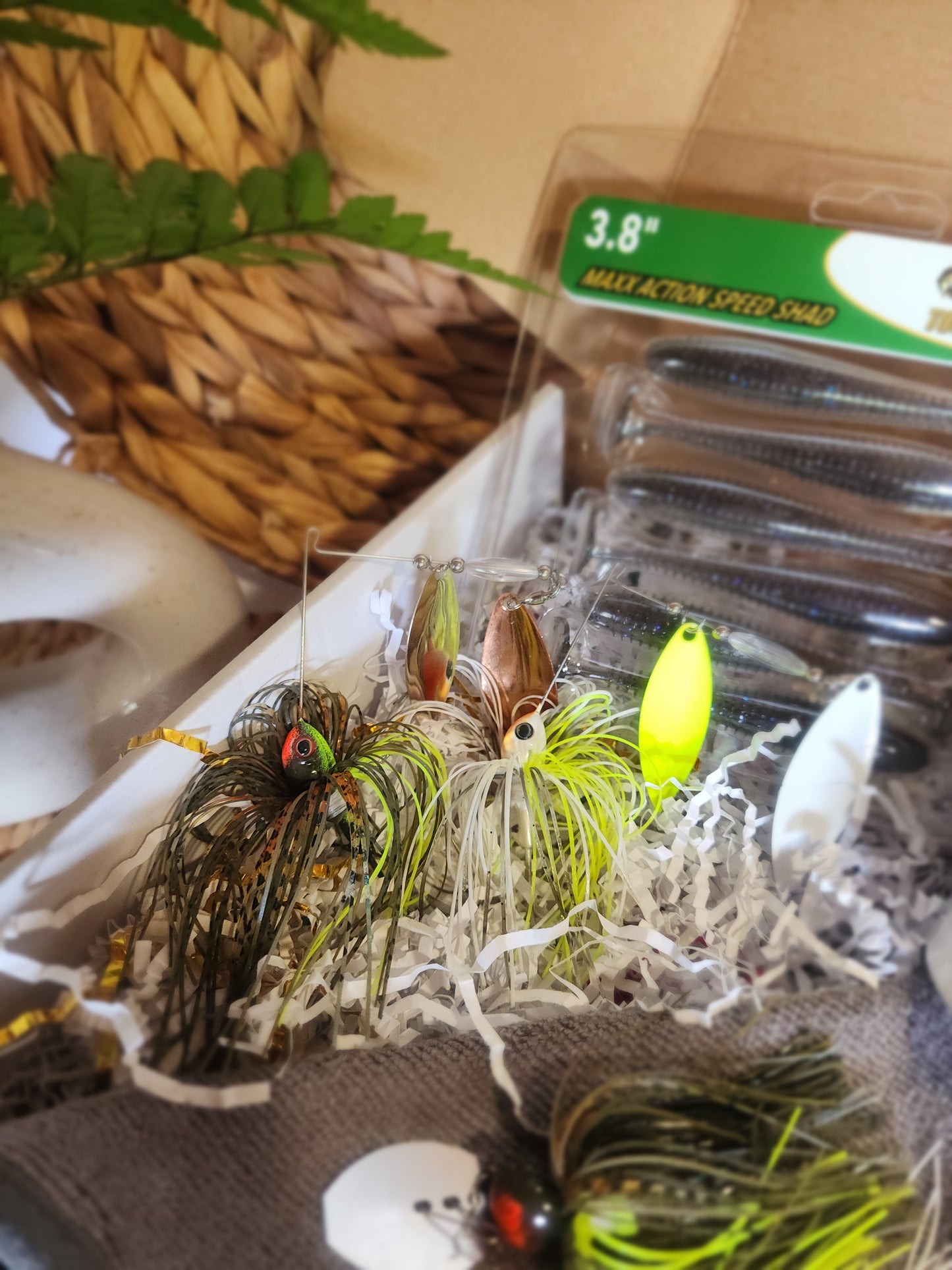 Spinner & Chatter Bait Gift Basket - Custom Drinkware