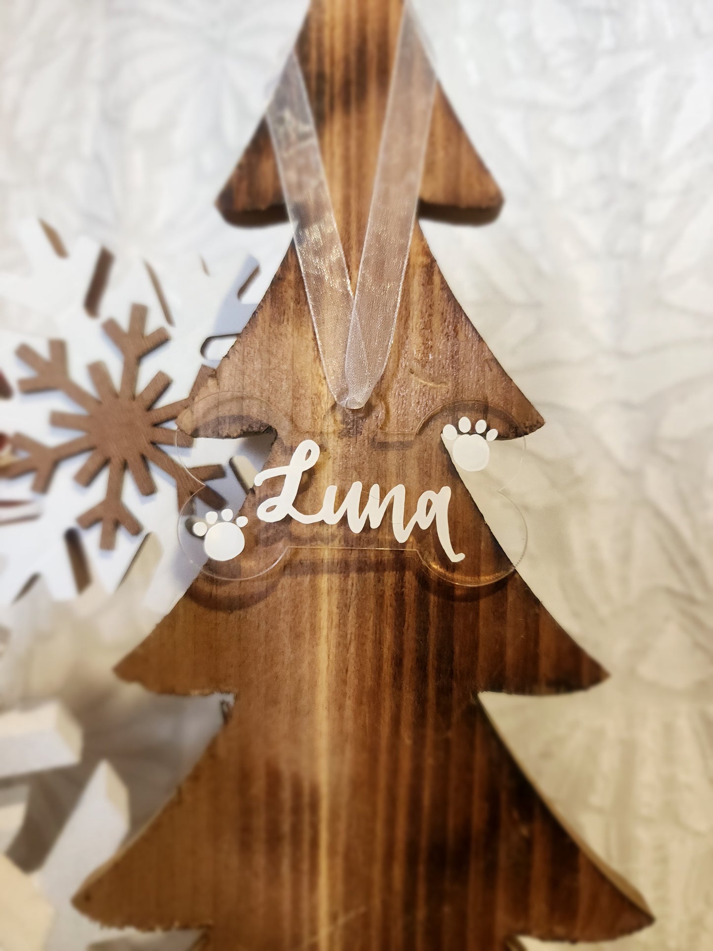 Acrylic Round & Bone Ornaments