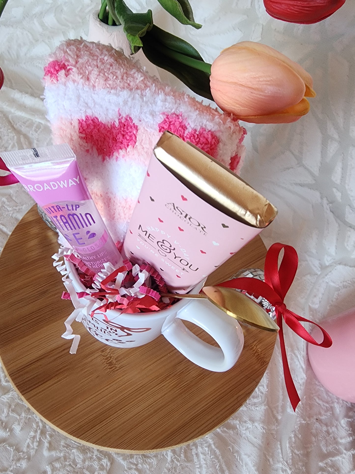 Full of Happiness Gift Basket with Love is in the Air & It smells like Coffee