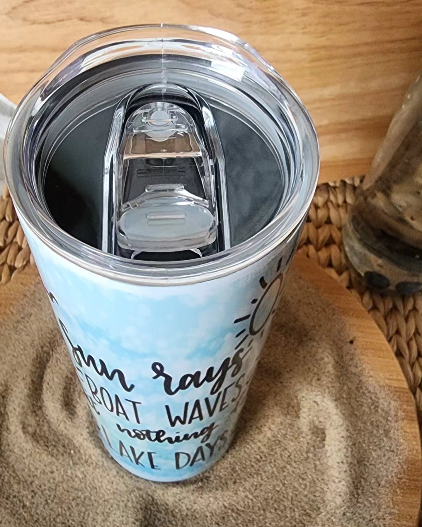 Sun Ray & Boat Waves 20oz Waterbottle
