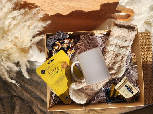 Everything Cozy Gift Basket with 11 oz Coffee Cup