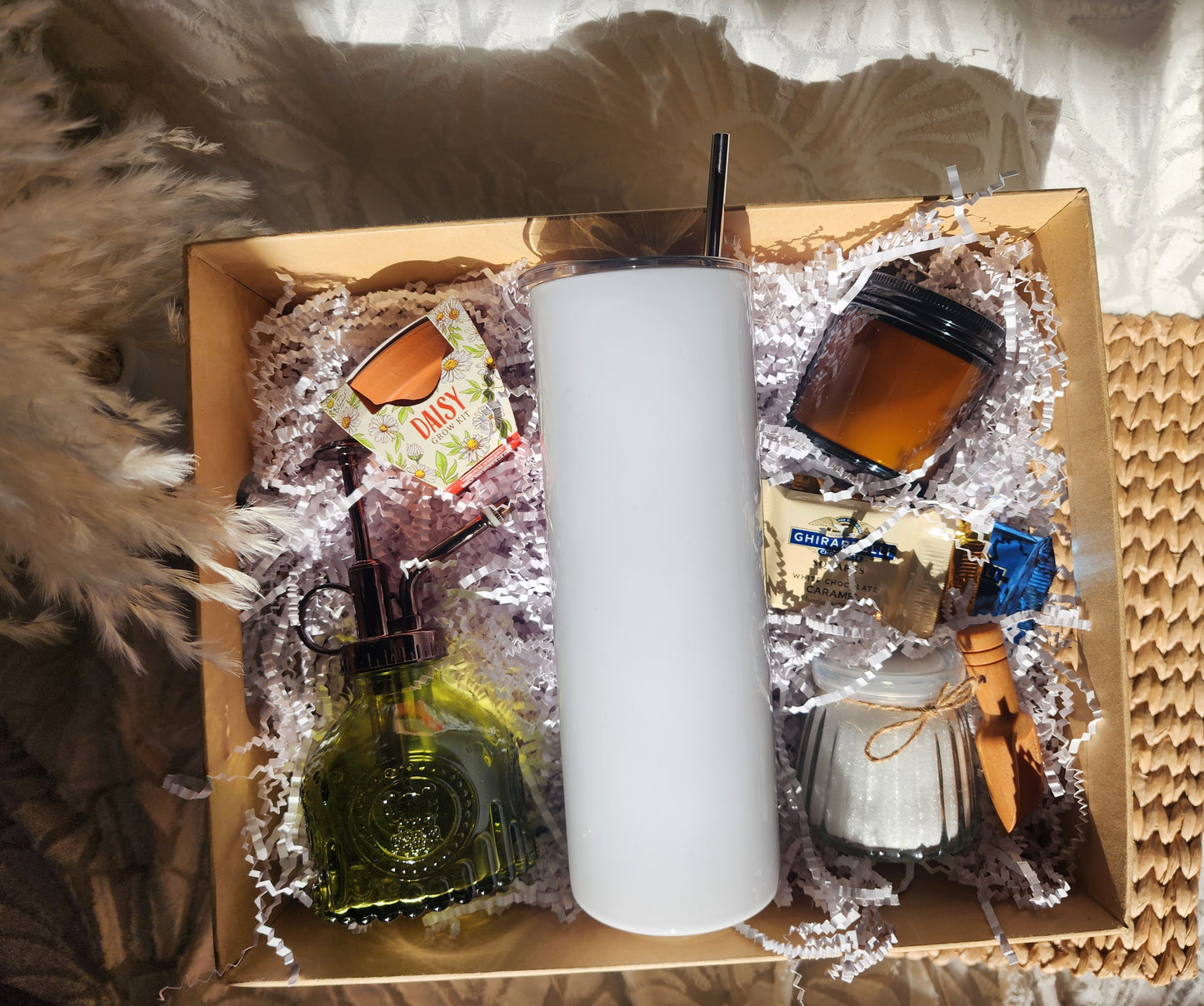 Bloom & Relax Gift Basket with 20oz Waterbottle