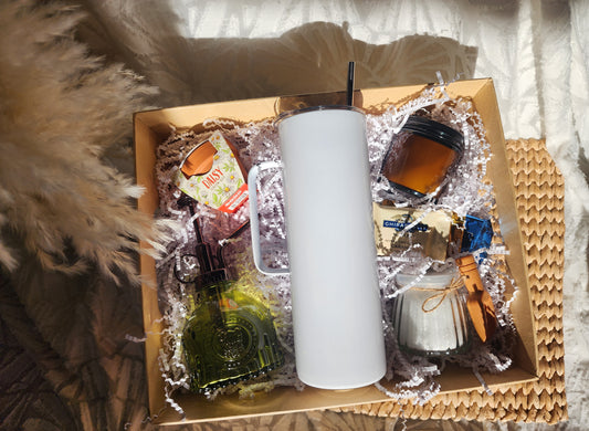 Bloom & Relax Gift Basket with 20oz Waterbottle with Handle