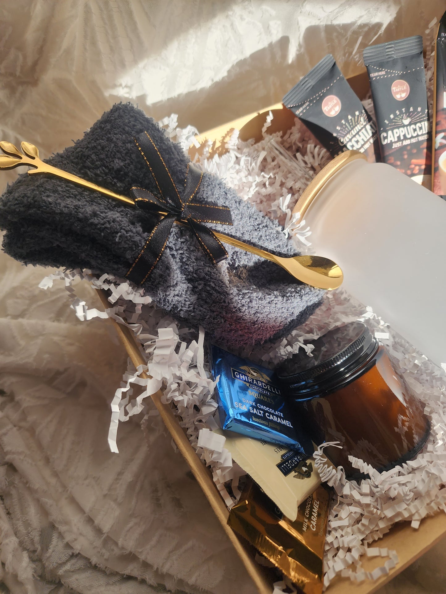 Sip of Joy Gift Basket with 18oz Frosted Beer Glass