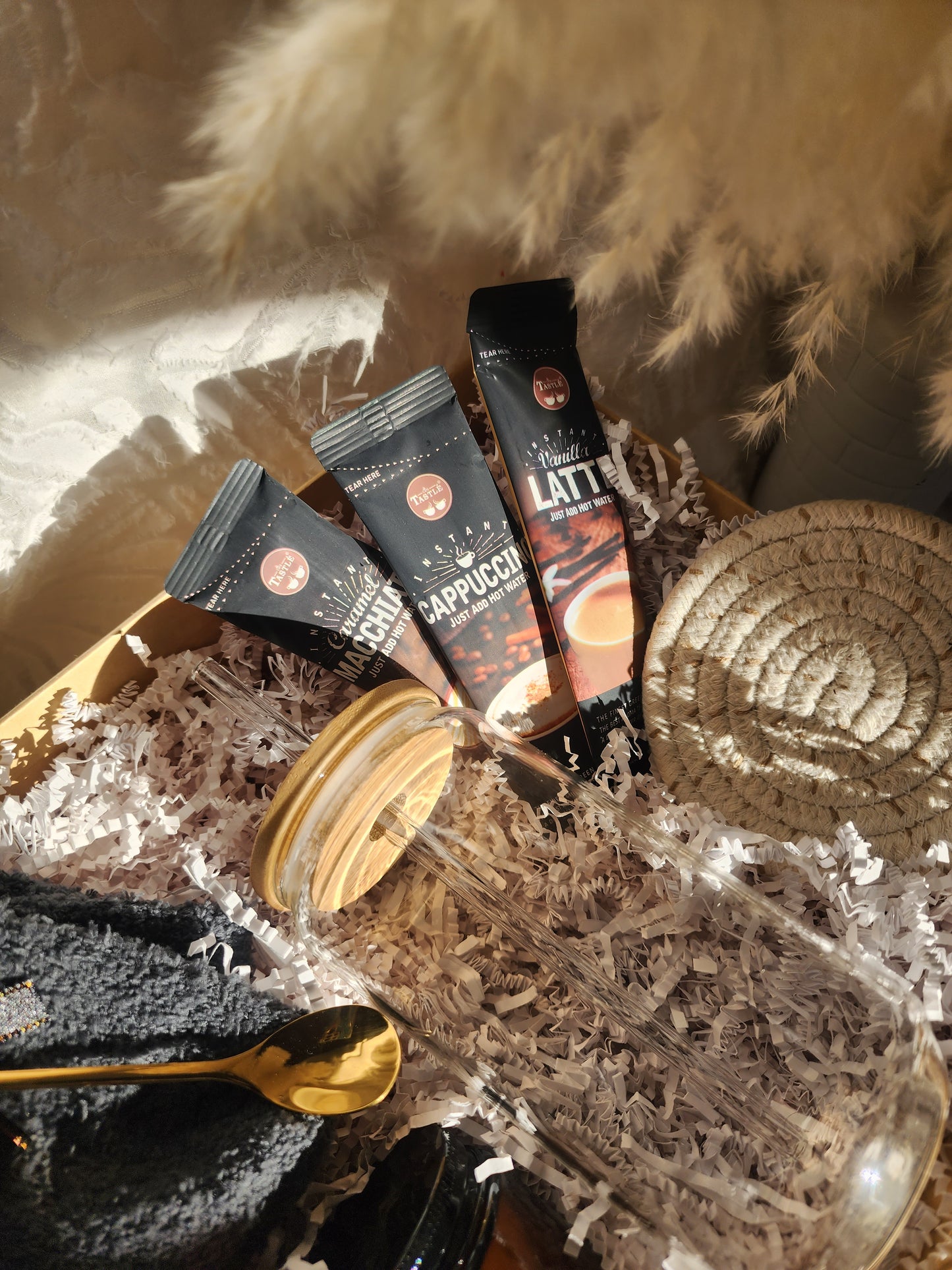 Sip of Joy Gift Basket with 18oz Clear Beer Glass
