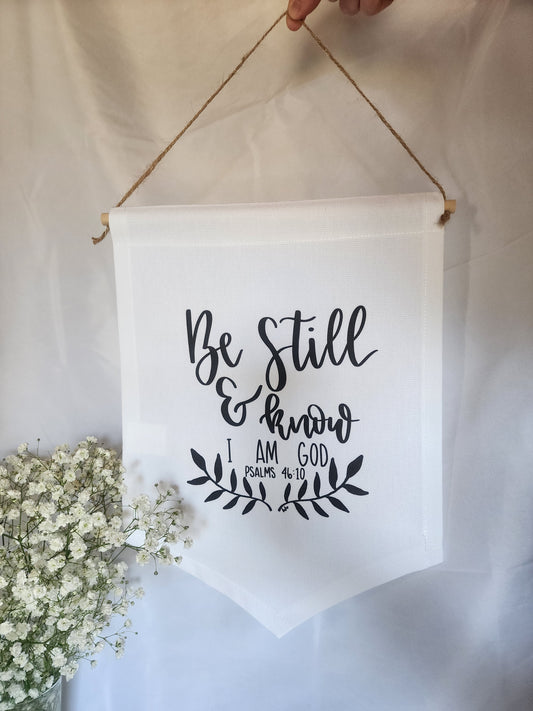 Be Still & Know Canvas Wall Hanging