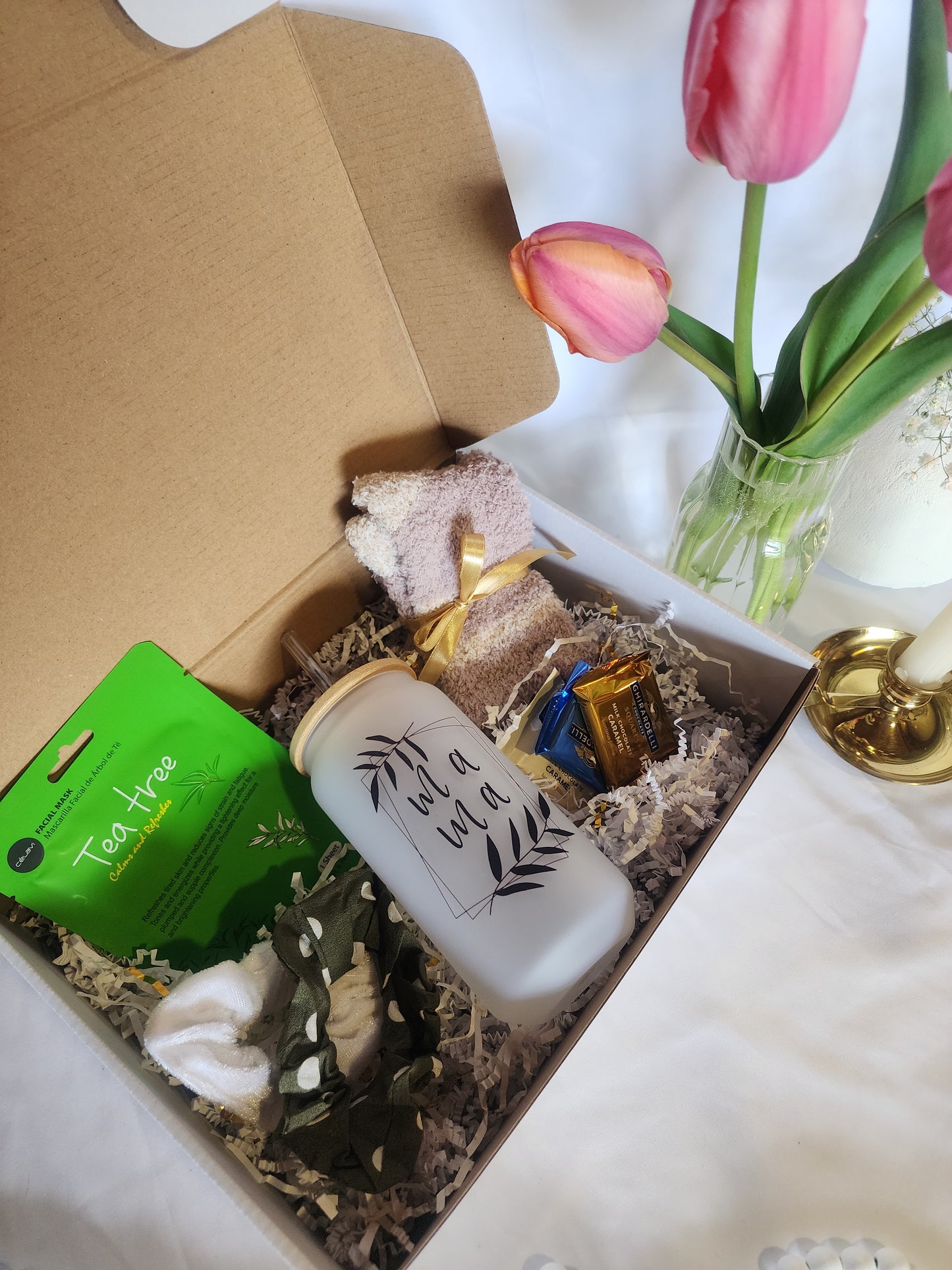 Everything Cozy Gift Basket with Mama Beer Glass