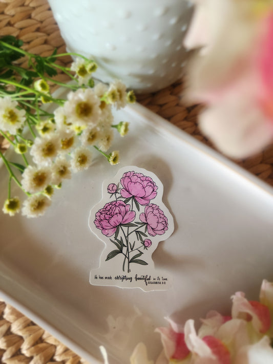 He has made Everything Beautiful in its time Sticker