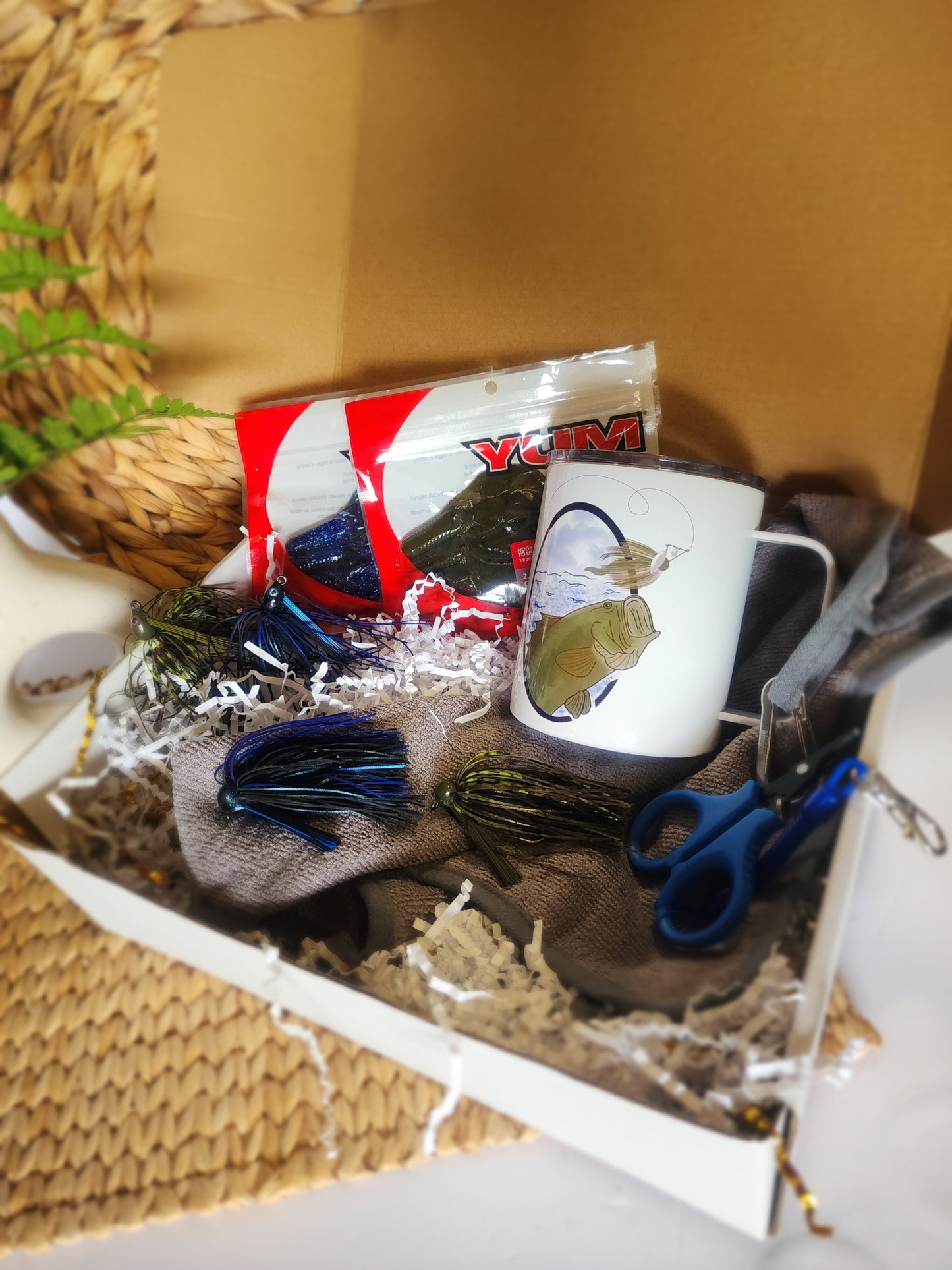 Bass Jigs Gift Basket - Born To Fish