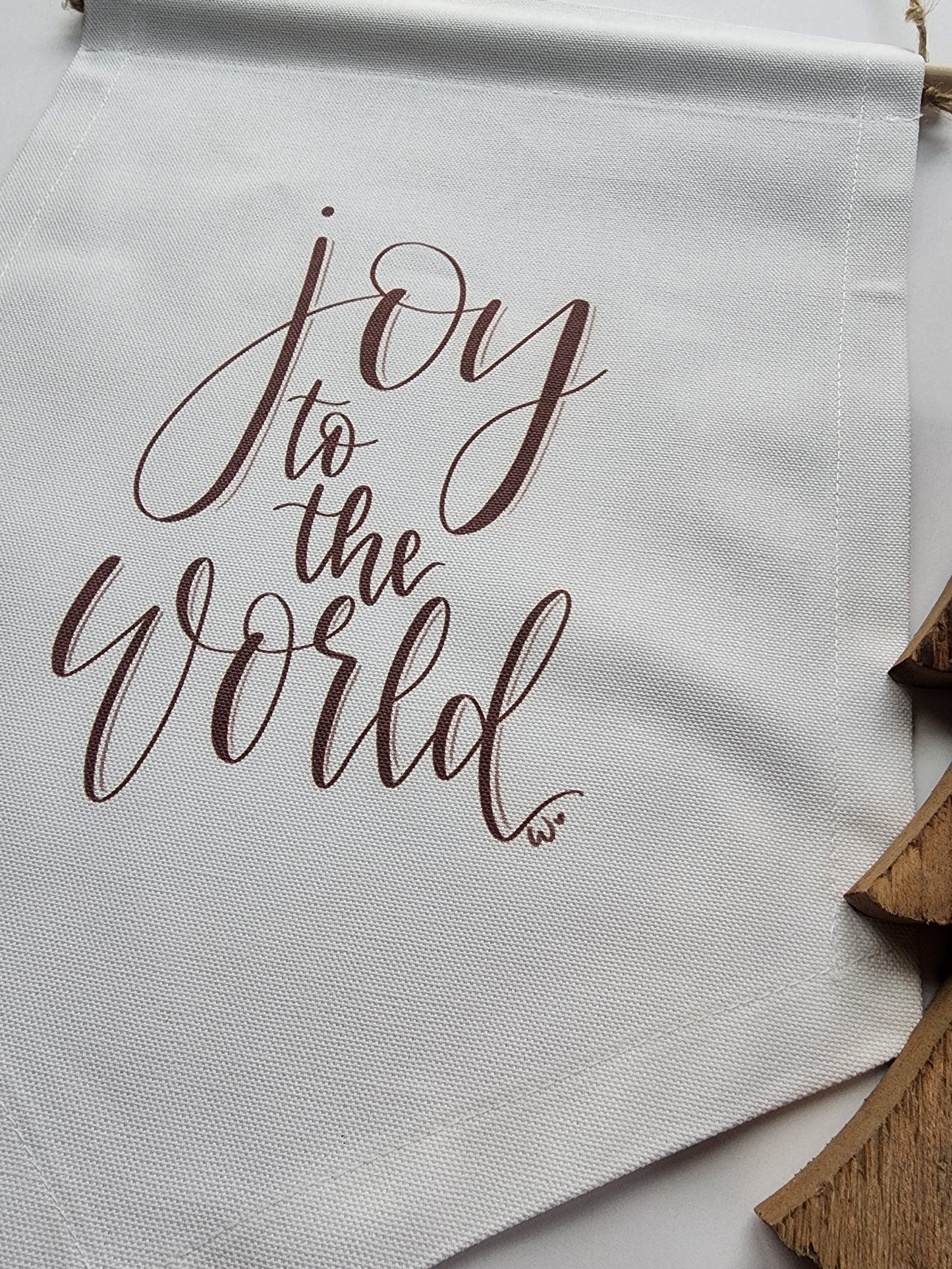 Joy to the World Canvas Banner