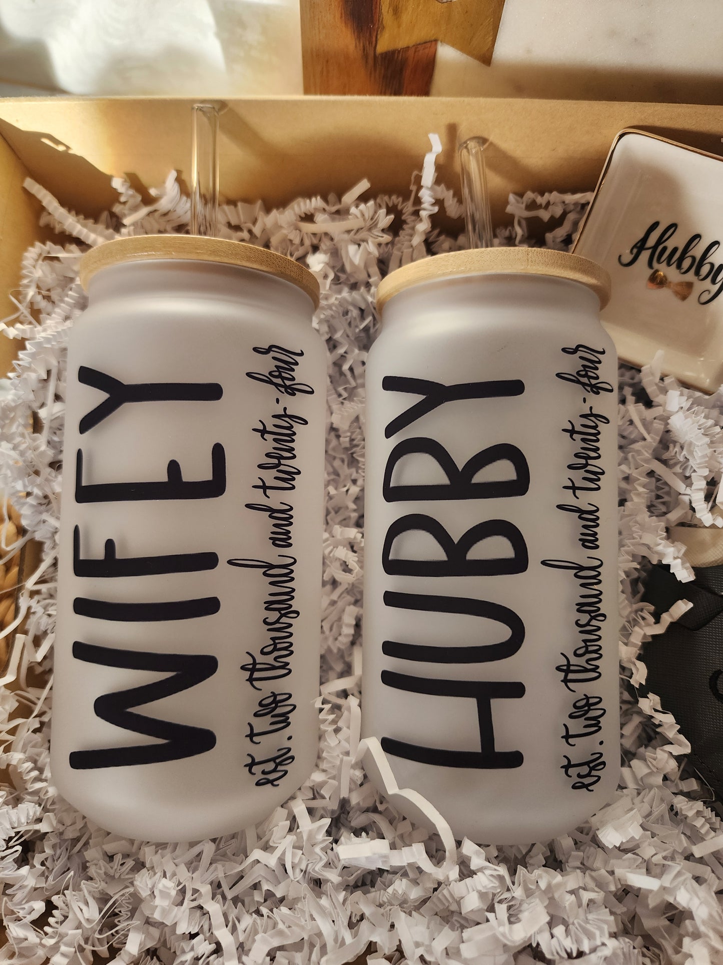 Hubby & Wifey Est. Two Thousand and Twenty-Four Gift Basket