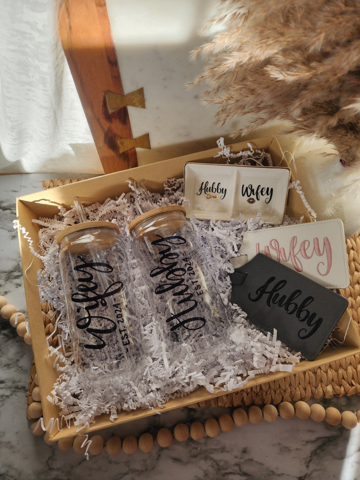 Hubby & Wifey Est. 2024 Gift Basket