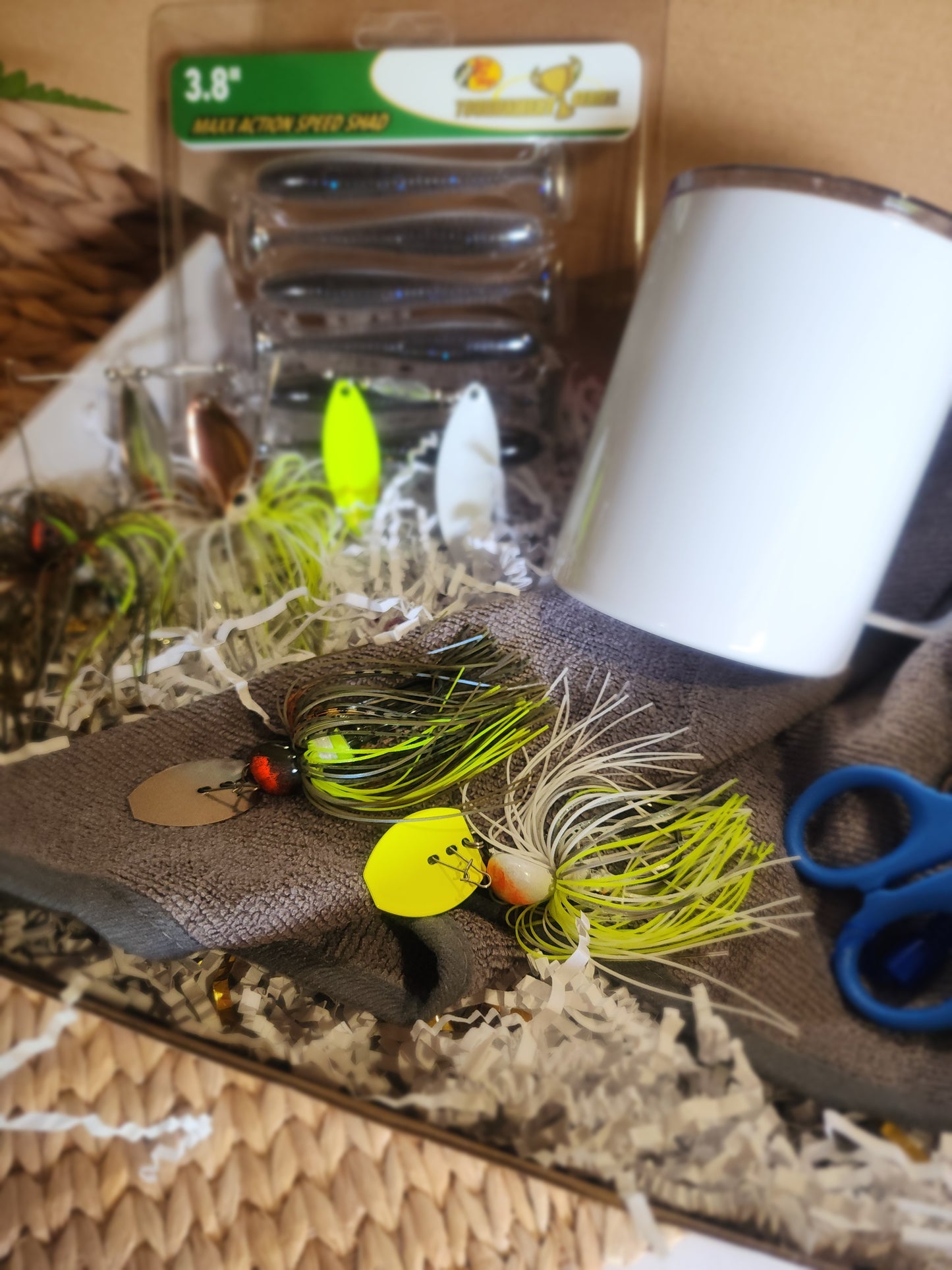Spinner & Chatter Bait Gift Basket - Custom Drinkware