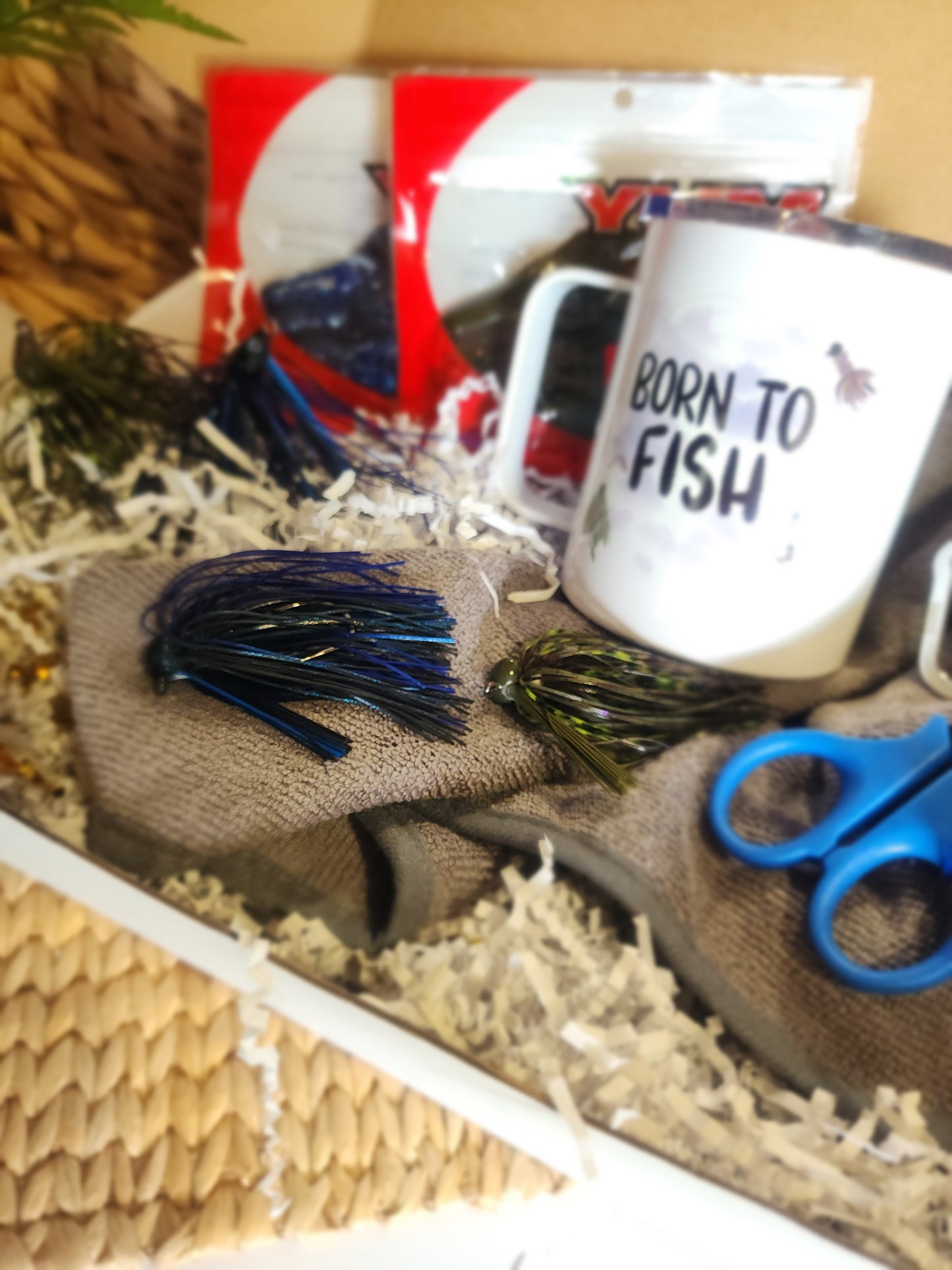 Bass Jigs Gift Basket - Born To Fish