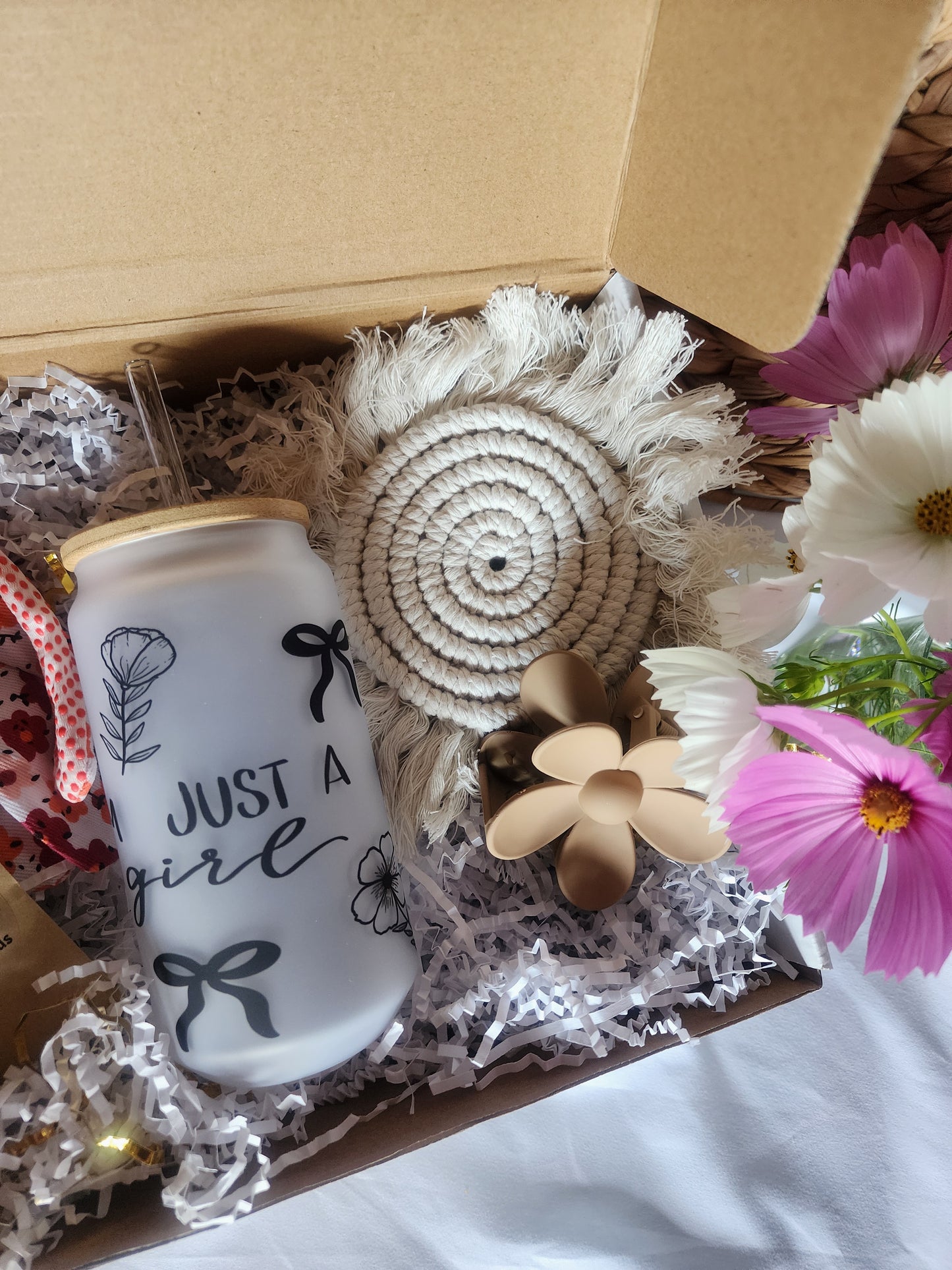 I'm Just a Girl - Wildflowers Lover Gift Basket