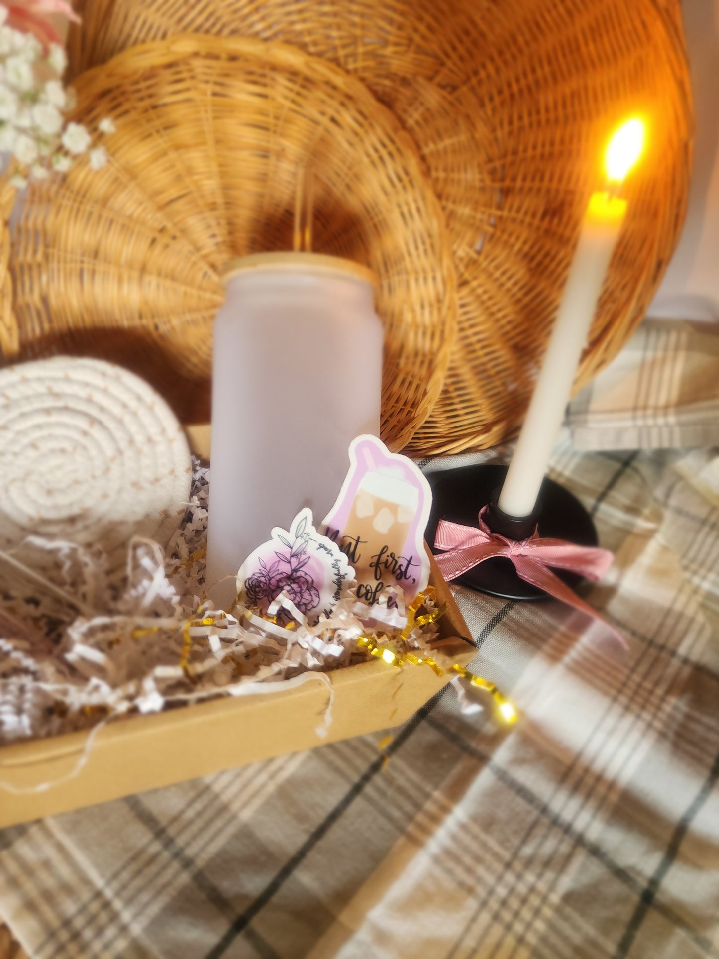 Mystery Gift Basket with a 18oz Beer Glass