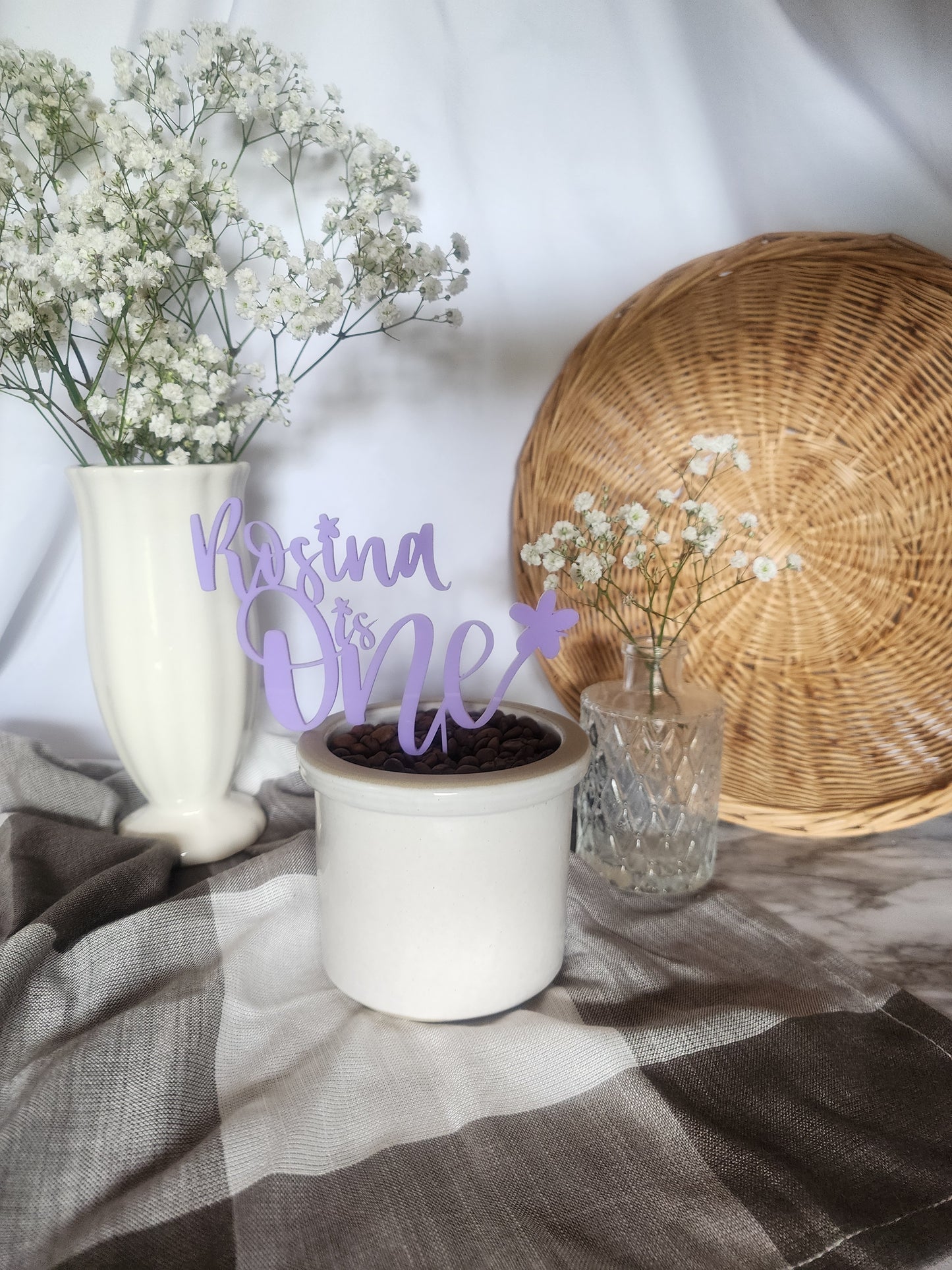 Acrylic Cake Toppers - Customizable