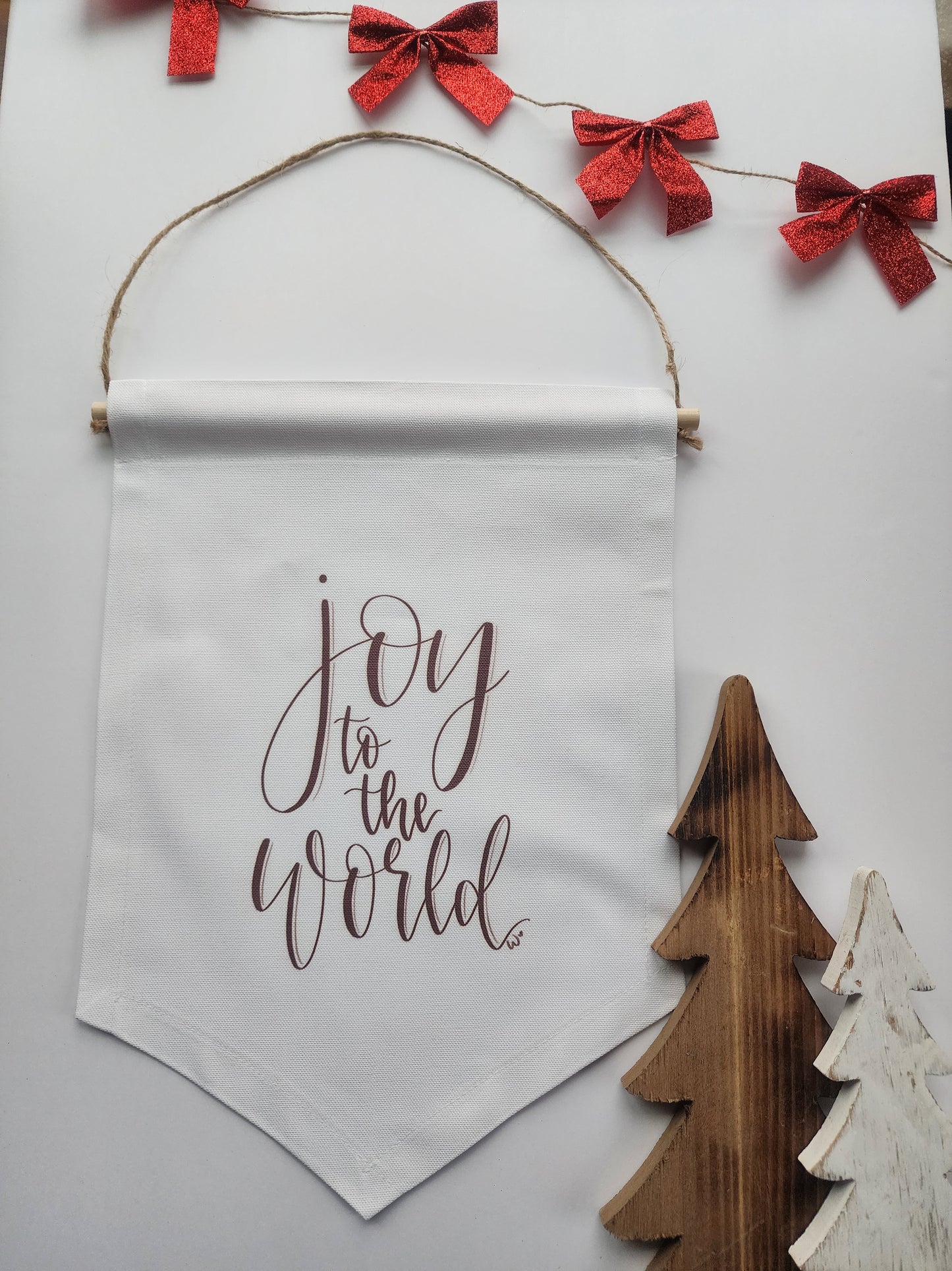 Joy to the World Canvas Banner