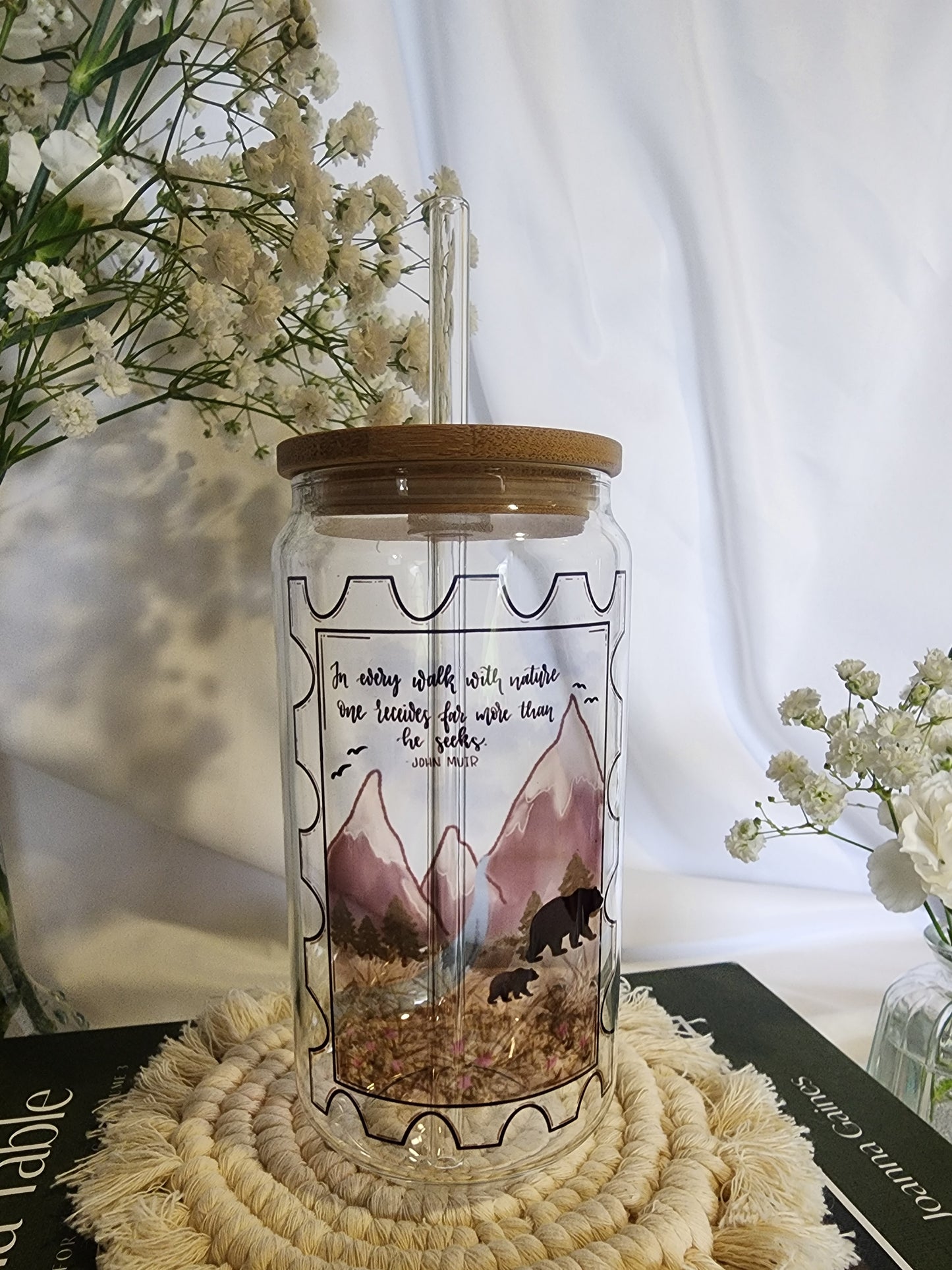 God's Beautiful Nature Beer Glass