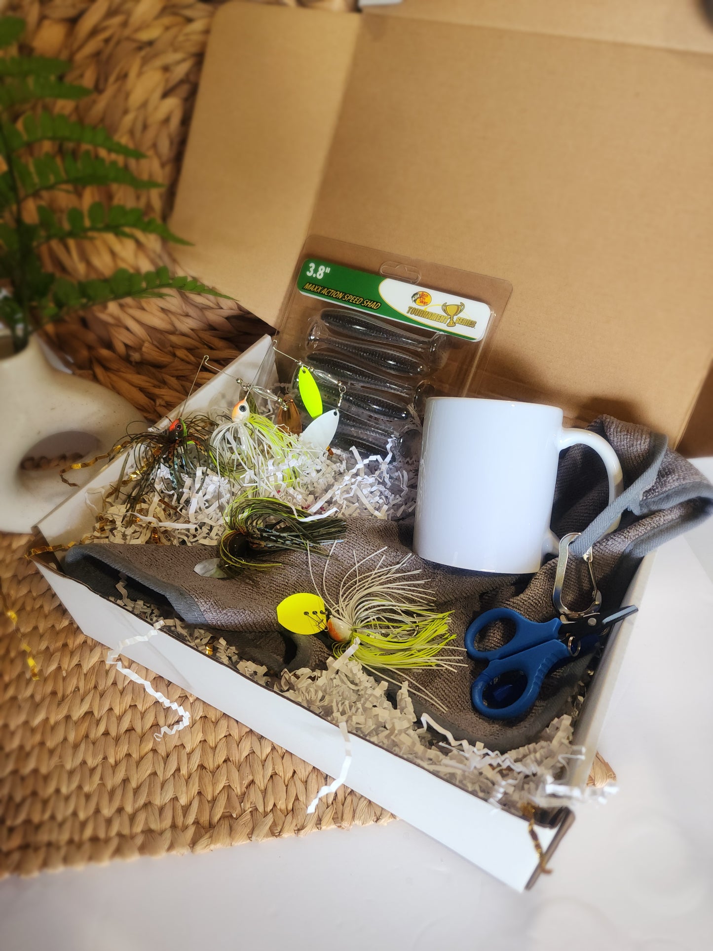 Spinner & Chatter Bait Gift Basket - Custom Drinkware