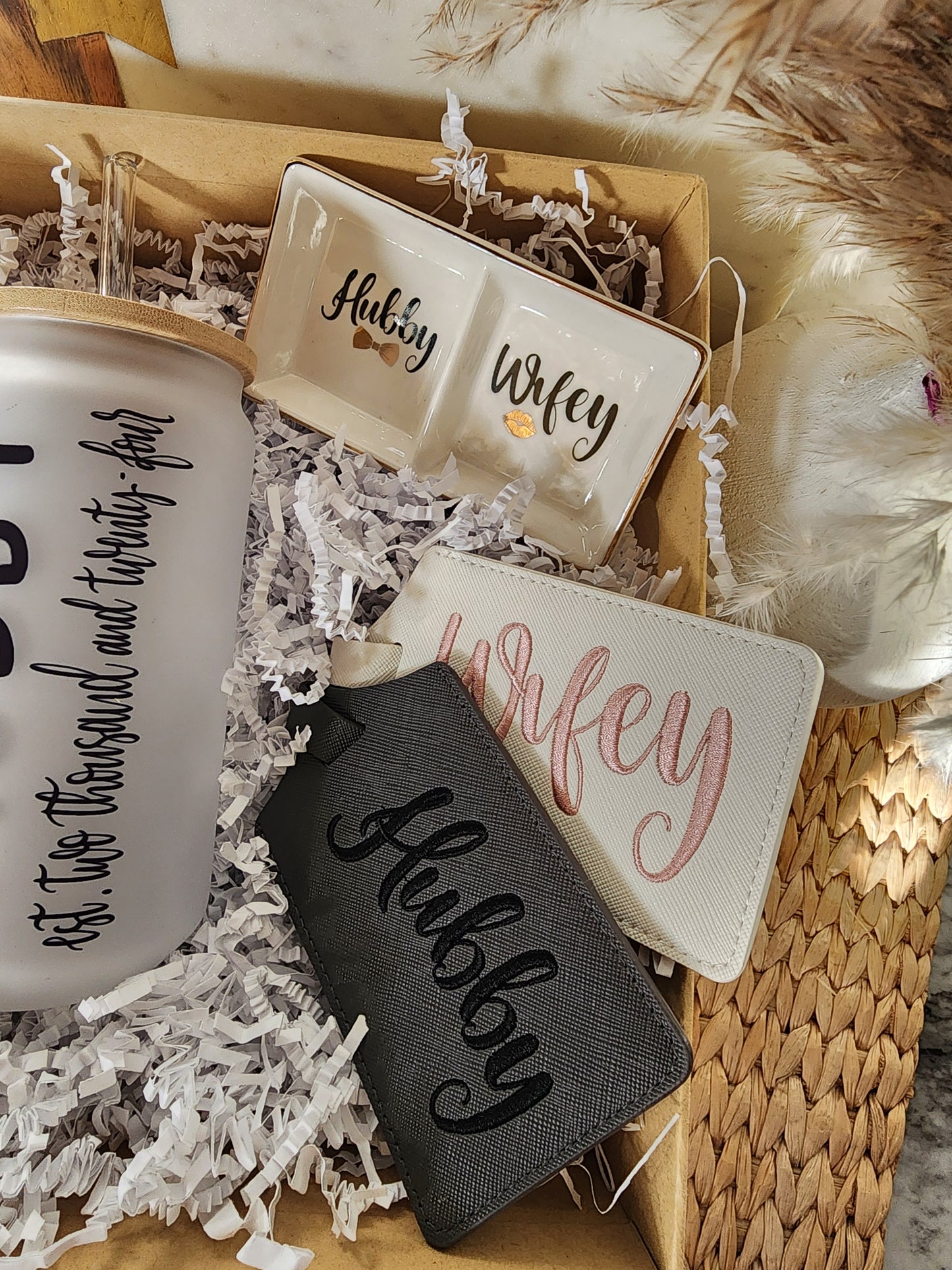 Hubby & Wifey Est. Two Thousand and Twenty-Four Gift Basket