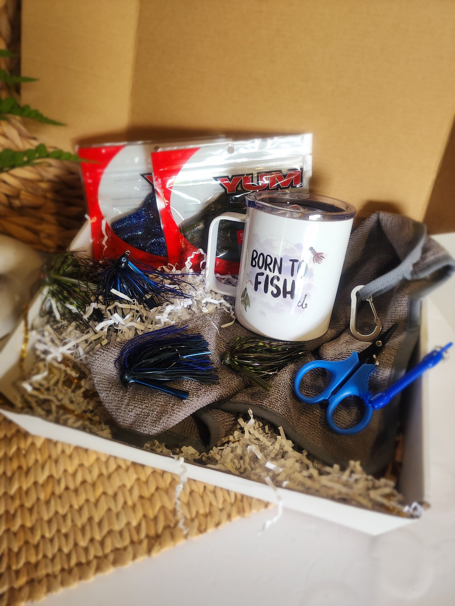 Bass Jigs Gift Basket - Born To Fish