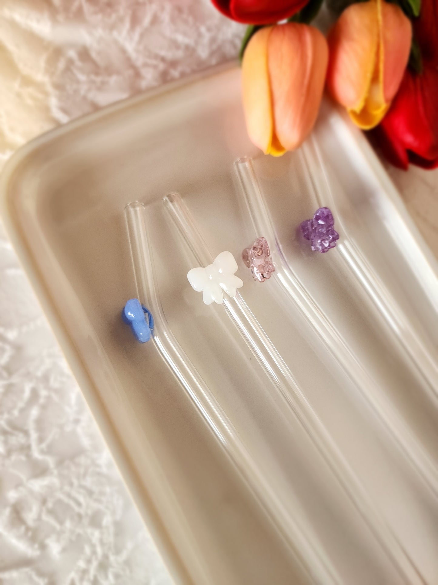 Bow Glass Straws