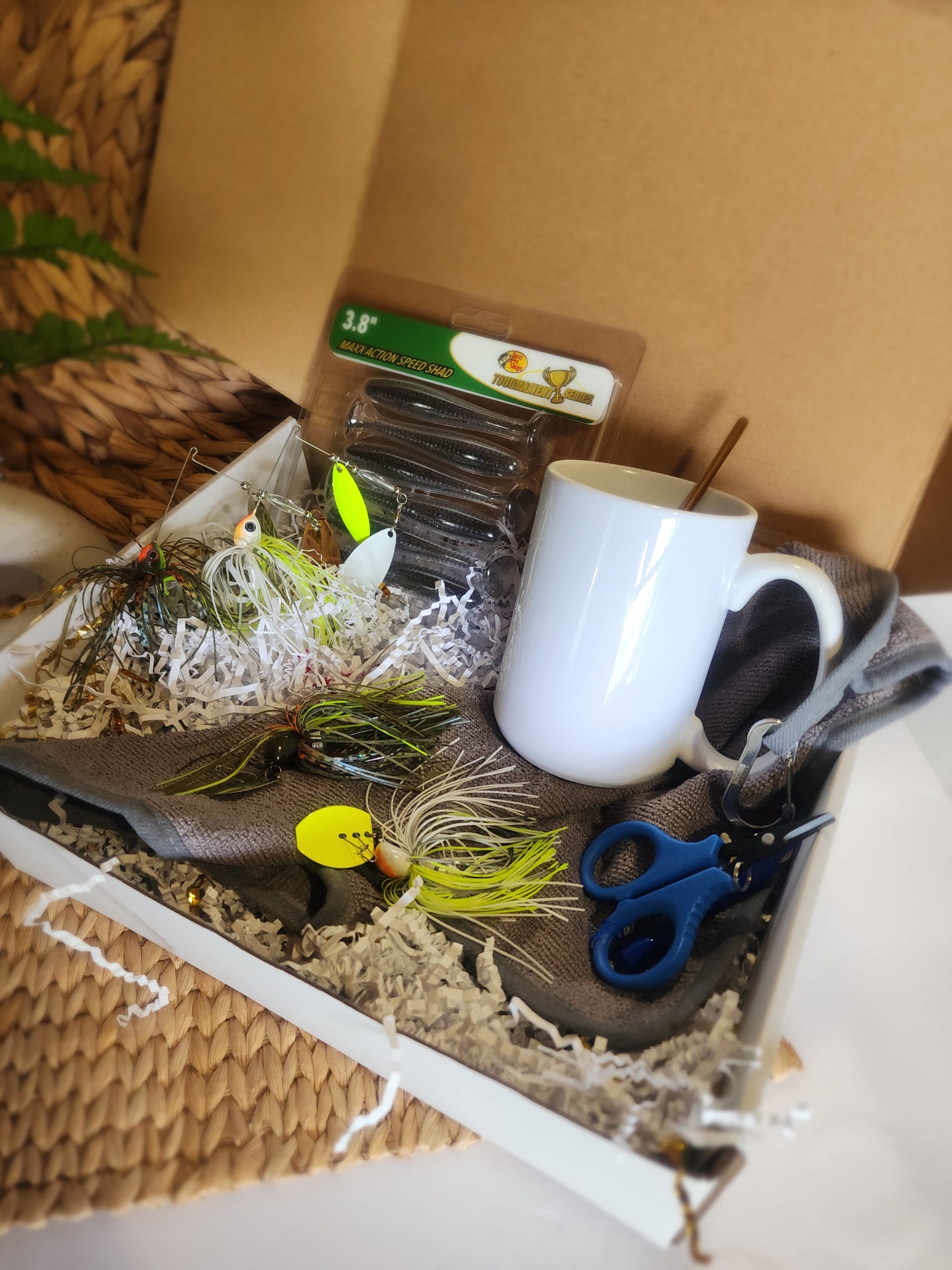 Spinner & Chatter Bait Gift Basket - Custom Drinkware