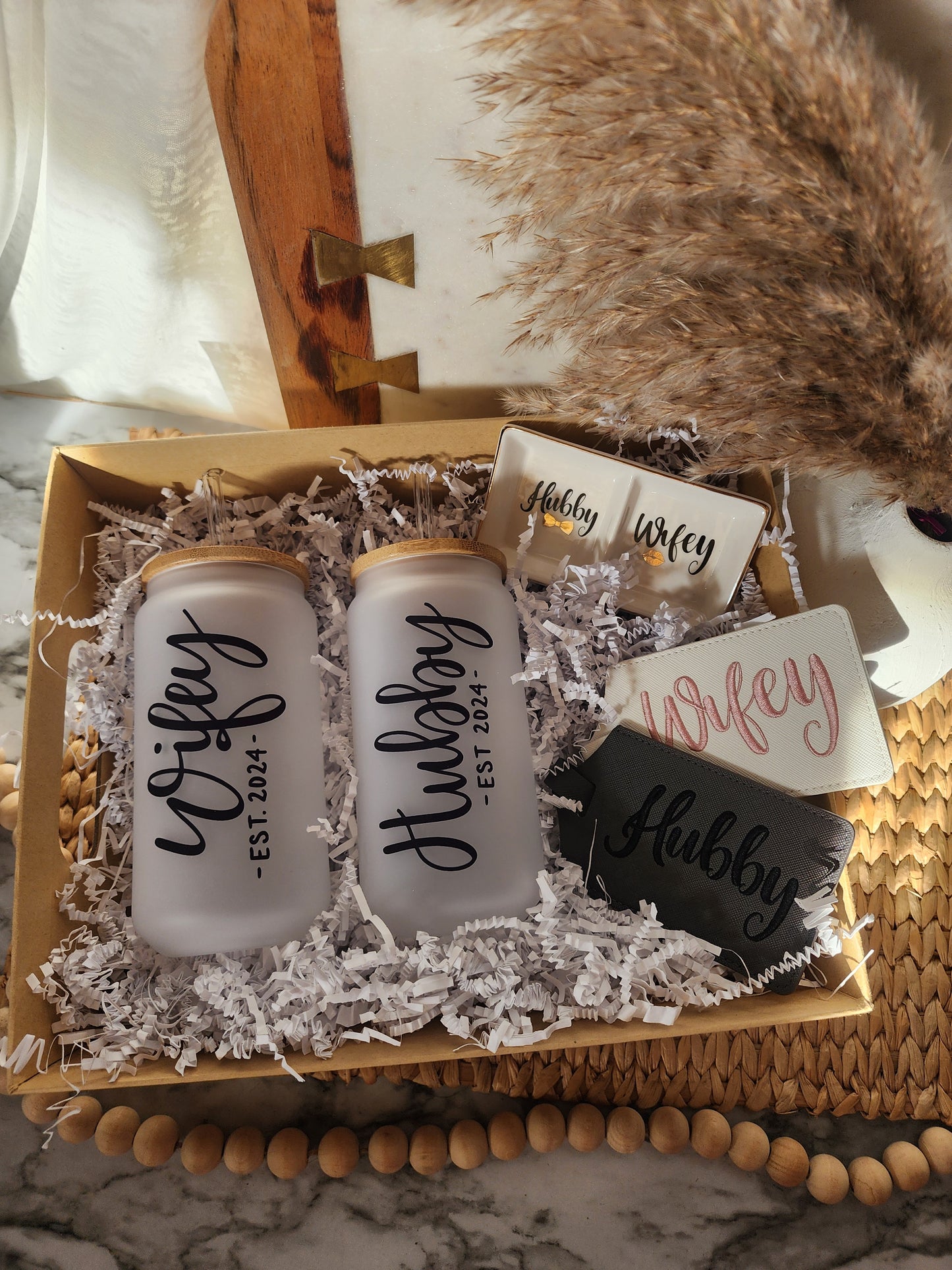 Hubby & Wifey Est. 2024 Gift Basket
