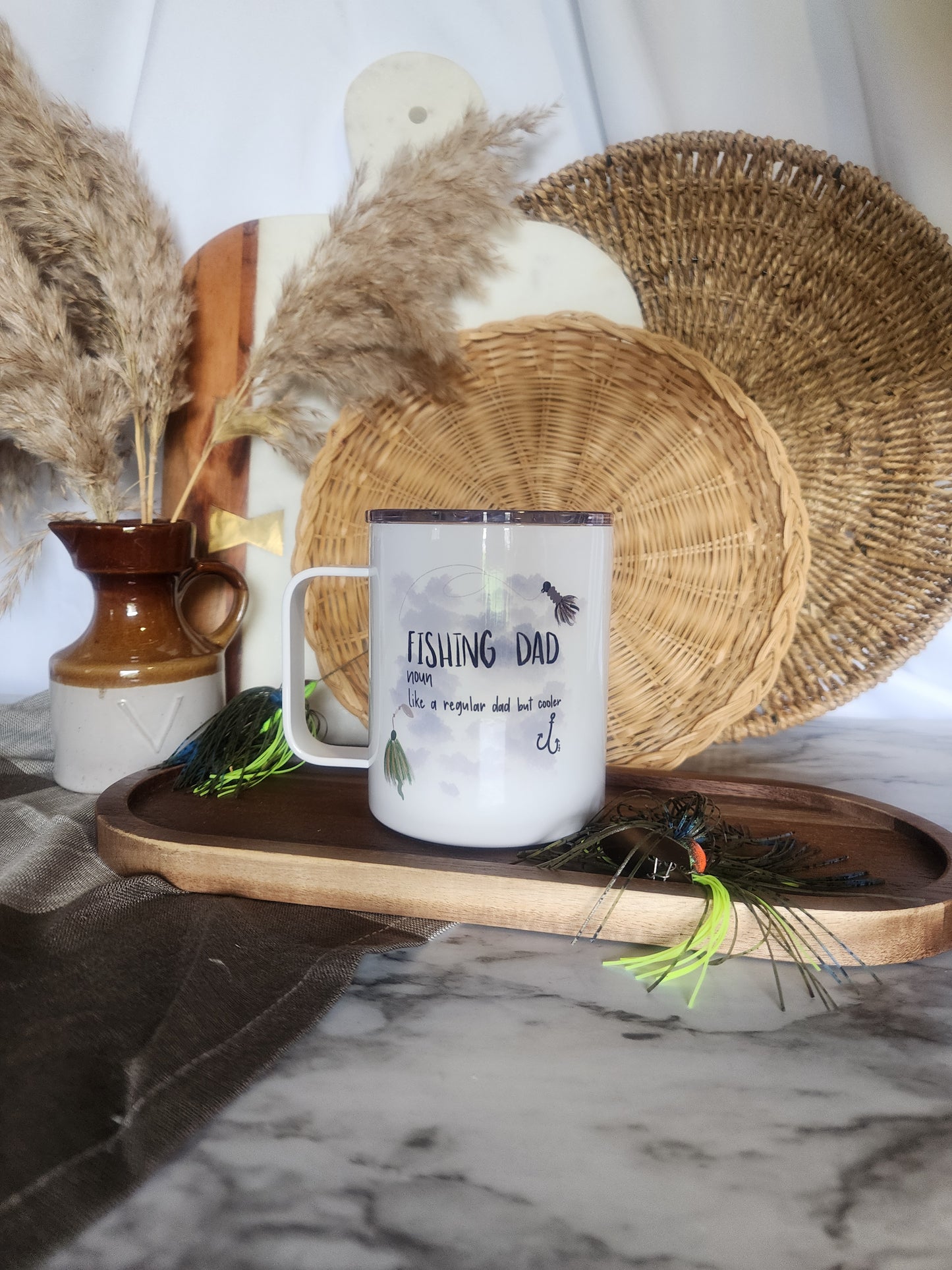 Fishing Dad Noun - 12oz Tumbler