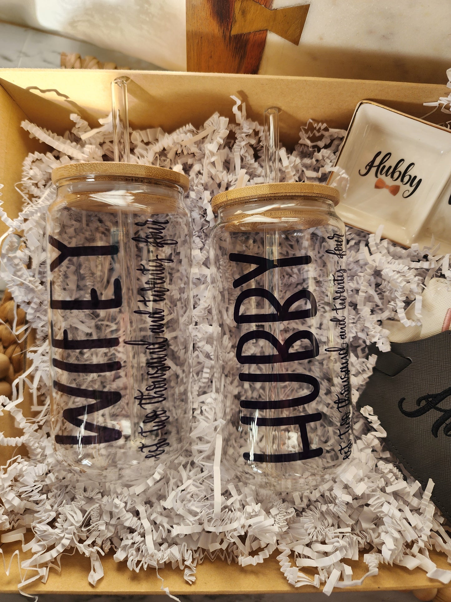 Hubby & Wifey Est. Two Thousand and Twenty-Four Gift Basket