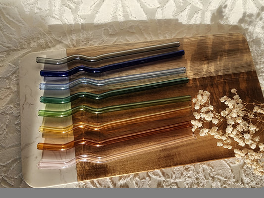Wavy Glass Straws