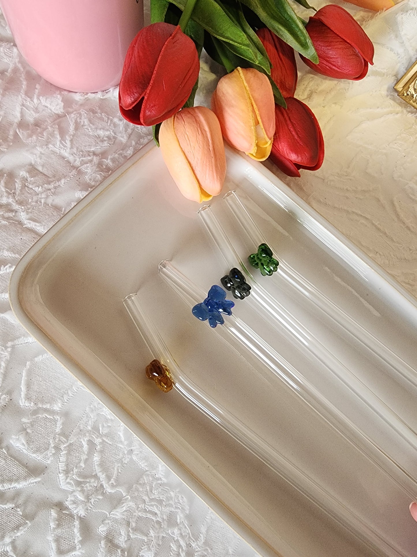Bow Glass Straws